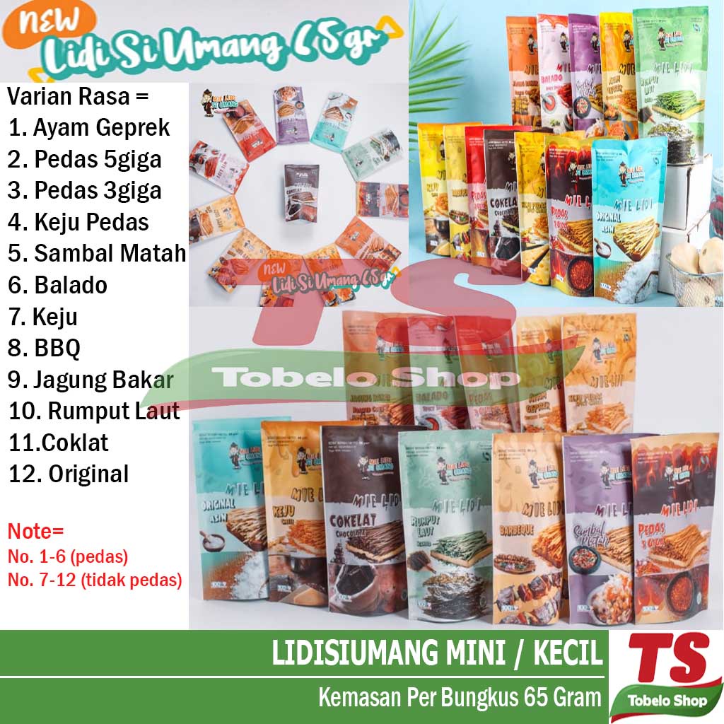 

SI UMANG MIE LIDI 65 GRAM / MIE LIDI SI UMANG / LIDI MINI / LIDI KECIL SI UMANG / LIDI LIDIAN V