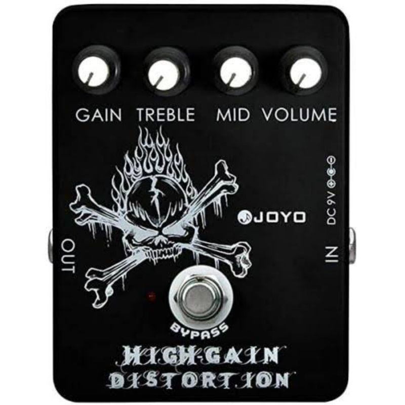 EFEK GITAR JOYO DISOTORSI HIGH GAIN DISTORTION