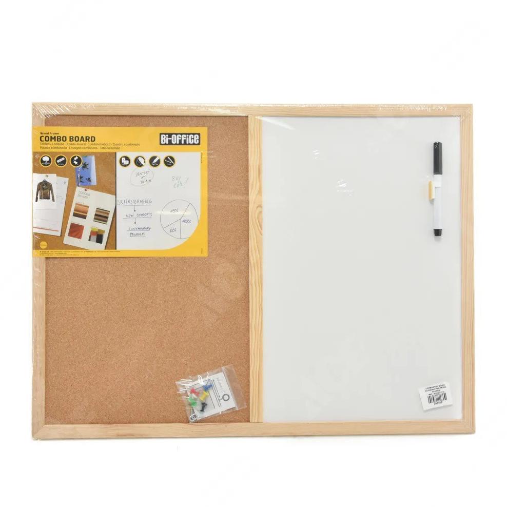 

PRODUK- COMBO BOARD BI-SILQUE CORK BOARD AND WHITE BOARD BI-OFFICE PAPAN BULETIN PAPAN TULIS MOOD BOARD .