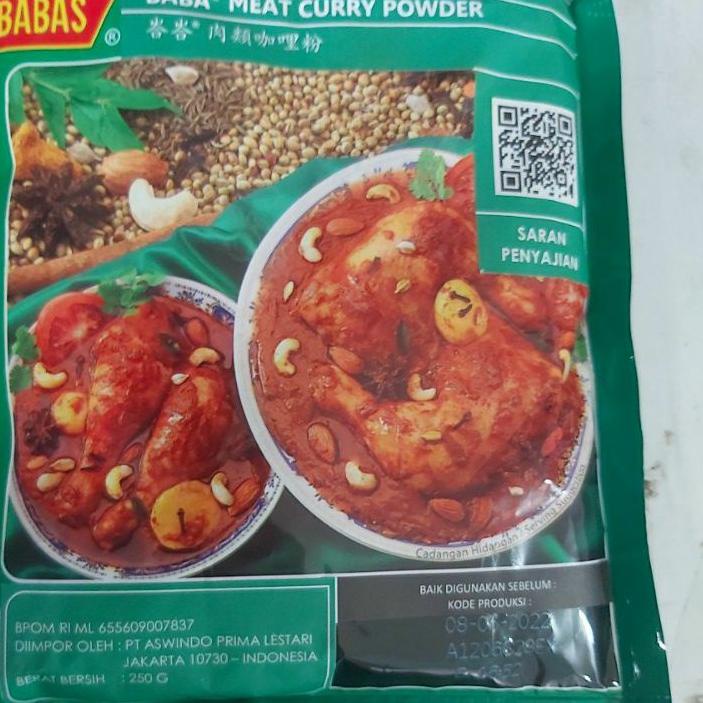 

[Free Ongkir]babas kare 250 grm exp 6/2023
