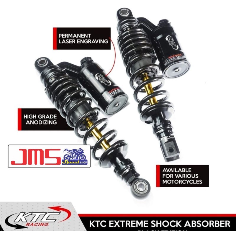 Shock breaker ktc extreme tabung atas matic klick rebound mio beat vario125/150/160 fino genio scoopy mio soul lexi