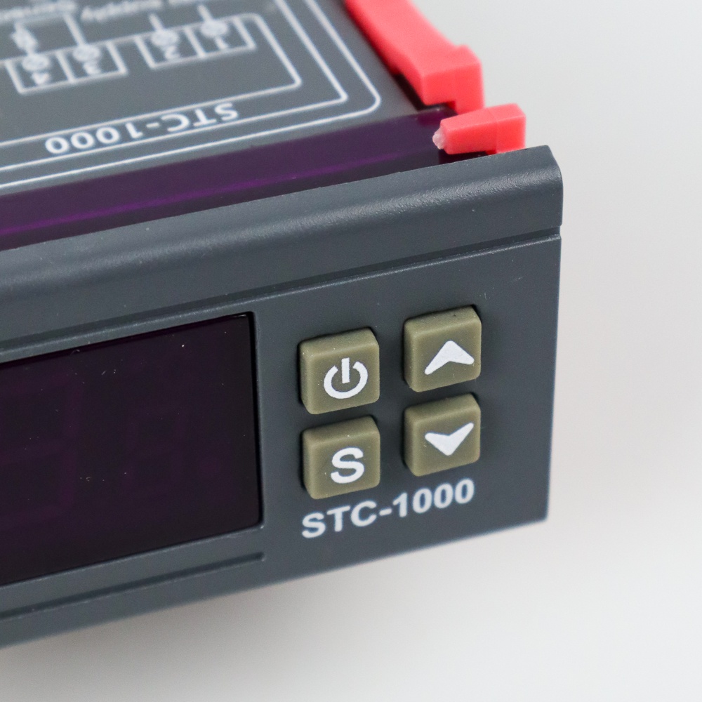 Aquarium Digital Thermostat Temperature OMHZSSBK Controller with Sensor - STC-1000 - Black