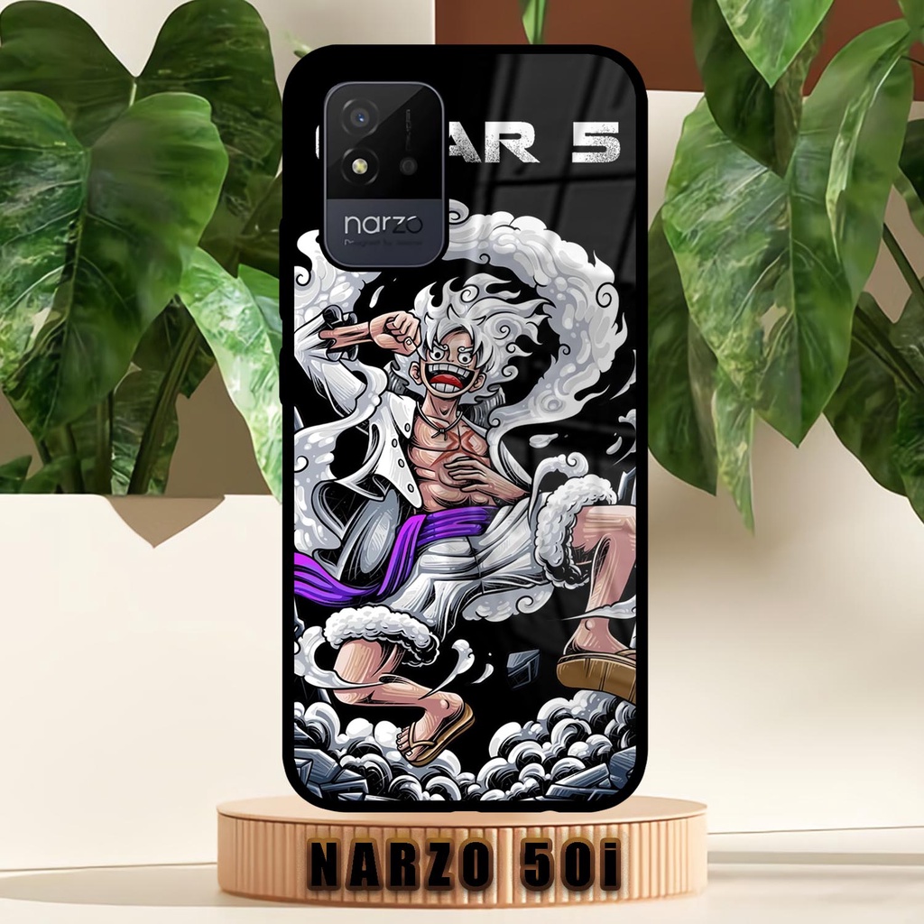 Case Kilau Realme Narzo 50i | Narzo 50i | Casing Hp Realme | Pelindung Smartphone | Motif One Piece