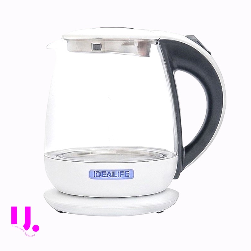 IDEALIFE Teko Listrik Kaca Kettle