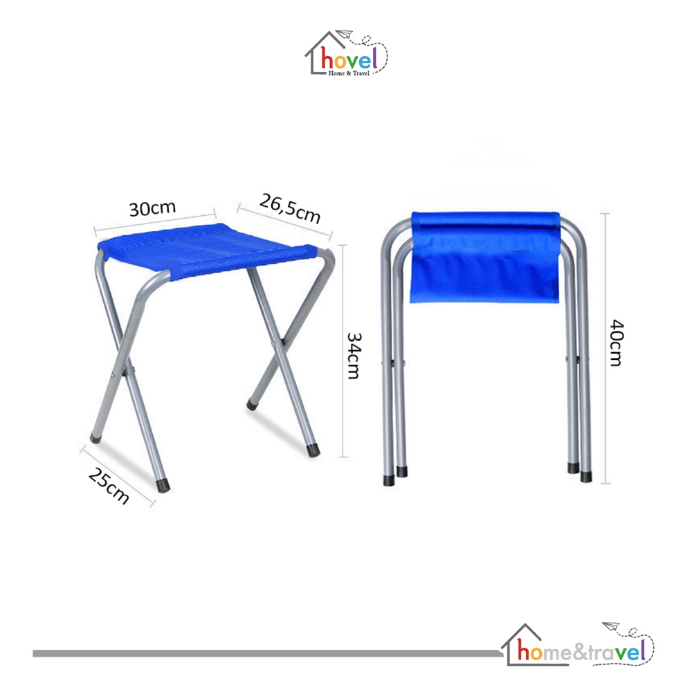 HOVELSHOP Kursi Lipat Portable Camping Bangku Pancing Travelling Folding Fishing Chair Outdoor