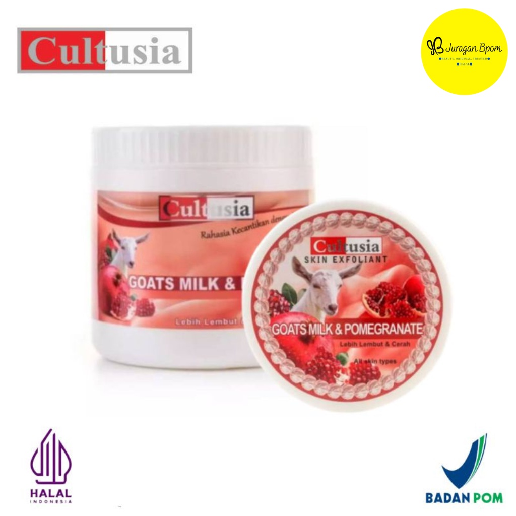 CULTUSIA LULUR SKIN / LIGHTENING BODY PEELING CREAM POMEGRANATE - 500ML