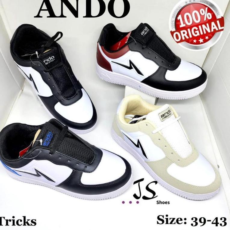 "KMF.18Oc22n" ANDO TRICKS - SEPATU SNEAKERS COWOK DEWASA ANDO ORIGINAL