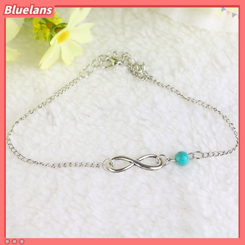 Bluelans Bohemian Bead Infinity Charm Chain Anklet Bracelet Beach Sandal Barefoot Jewelry