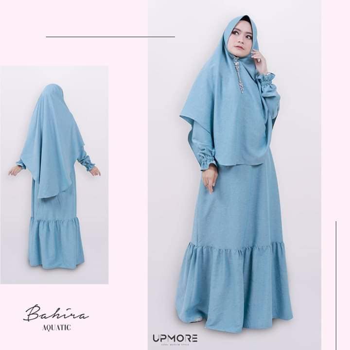 Gamis Upmore Set Bahira Aquatic / UPMORE ORIGINAL / GAMIS MODERN / GAMIS CANTIK / GAMIS BERKUALITAS 