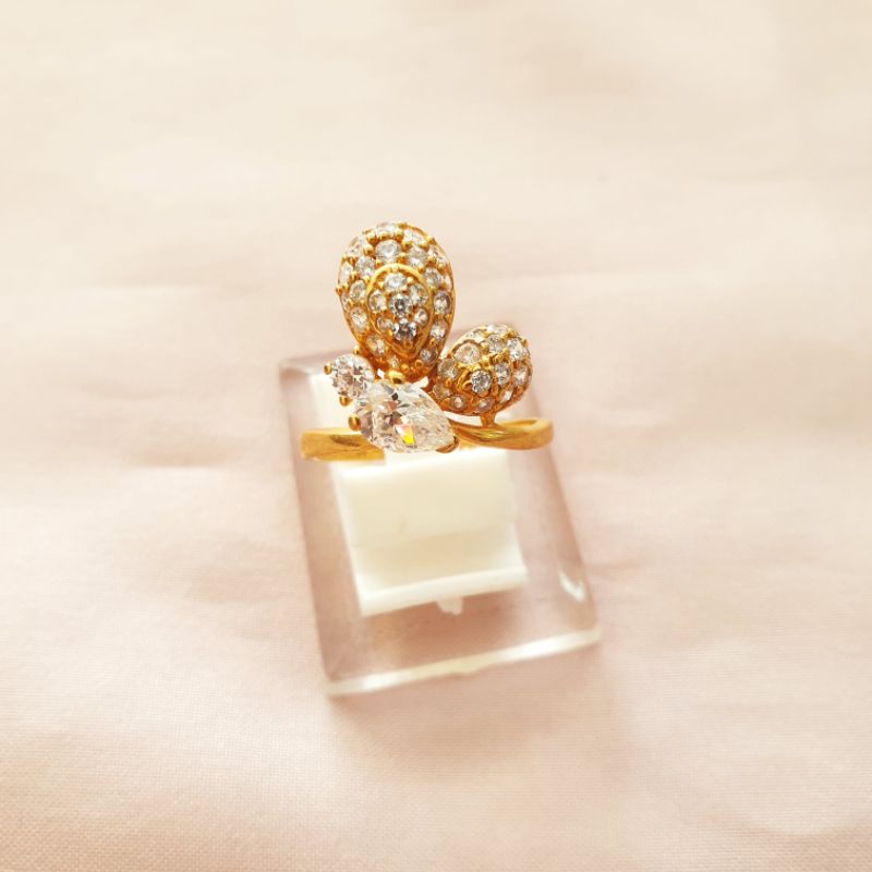 Cincin permata emas asli kadar 300