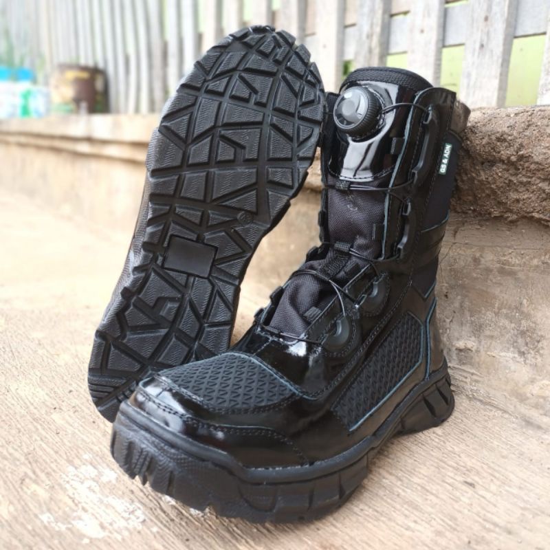 Sepatu PDL Tali Putar Sepatu PDL TNI POLRI SECUTIY SATPOL PP KULIT KILAP