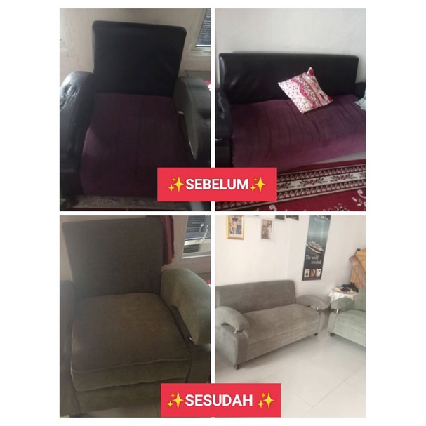 service sofa/ ganti kain sofa/ kursi dan bangku.