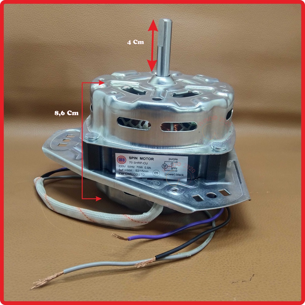 DINAMO SPIN SHARP | DINAMO PENGERING SHARP | DINAMO MESIN CUCI 2TABUNG SHARP | MOTOR SPIN SHARP-2