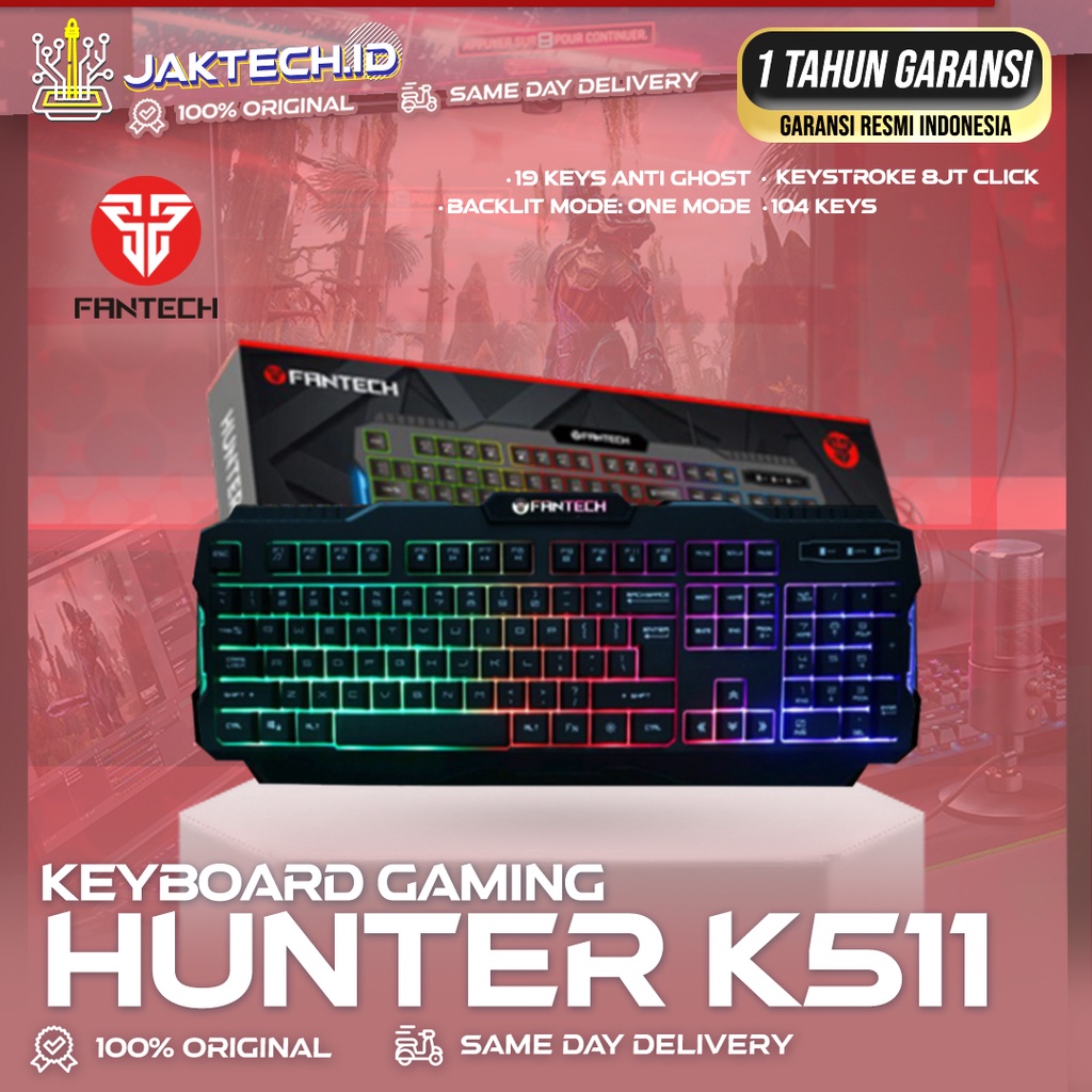 Fantech K511 Hunter Pro RGB Rainbow Gaming Keyboard