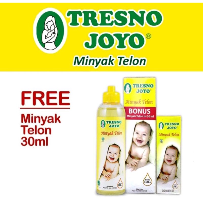 Tresno Joyo Minyak Telon Bayi Isi 100ml Free 30ml