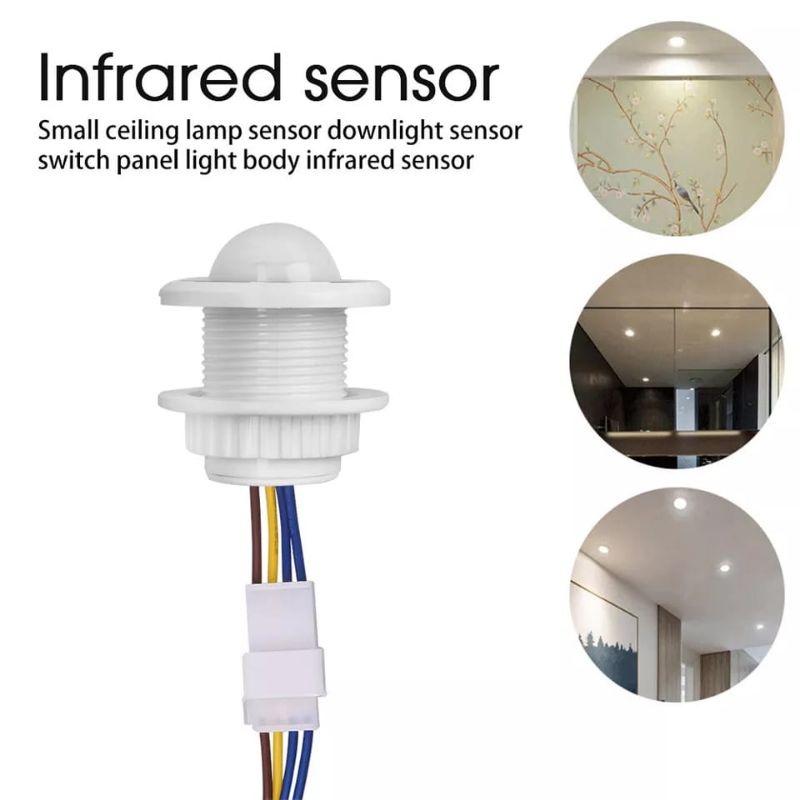 Saklar Otomatis Sensor Gerak Motion PIR Detector AC 220V Auto On OFF Infrared sensor 220 Volt