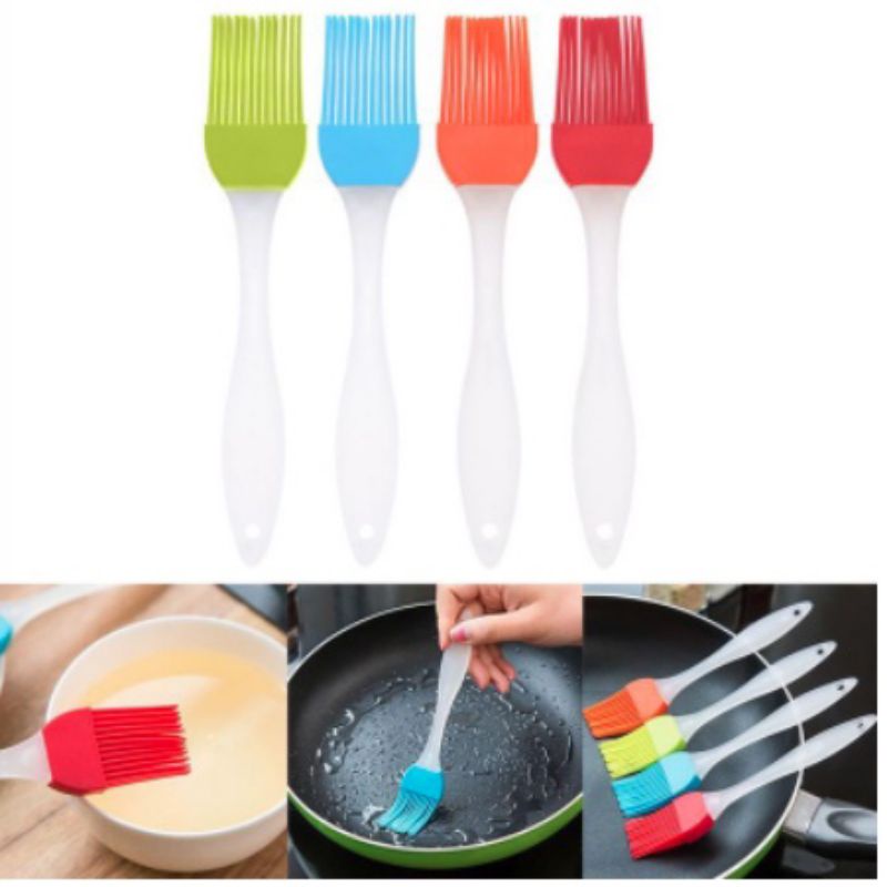 KUAS SILIKON MENTEGA / KUAS KUE DAN ROTI / KUAS BBQ / KUAS SILIKON FOOD GRADE / SILICONE BRUSH