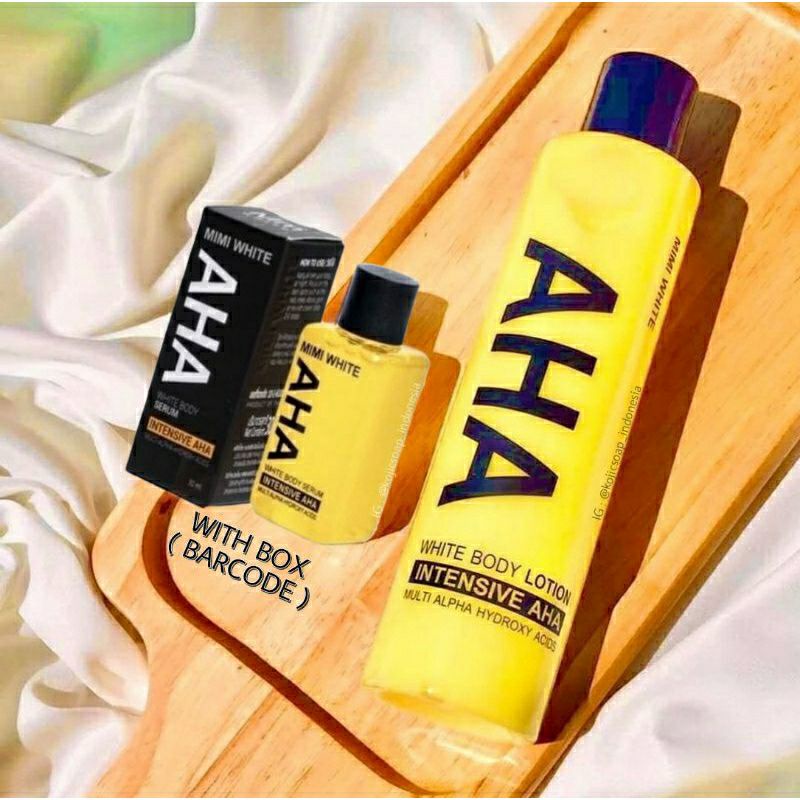 [ PAKET MIMI AHA ] AHA Mimi White Body Serum Original & AHA White Body Lotion Original