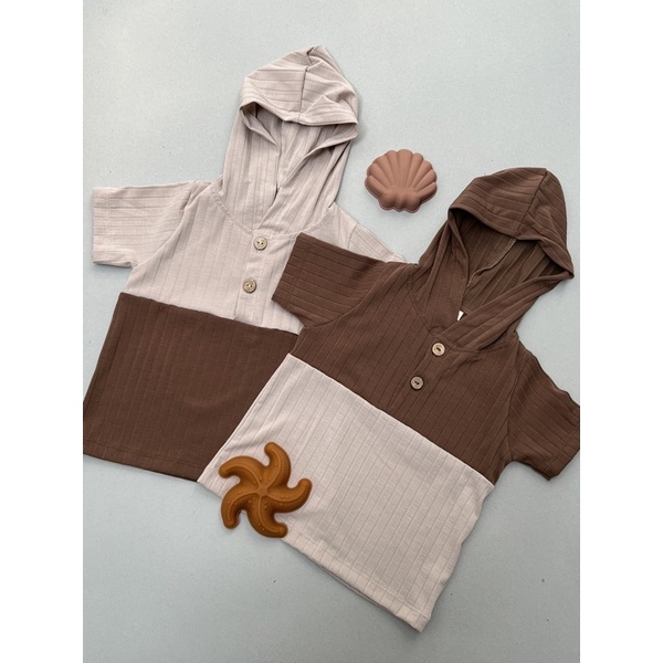 Hoodie Set Cherie Earthy Color by Ellebaby