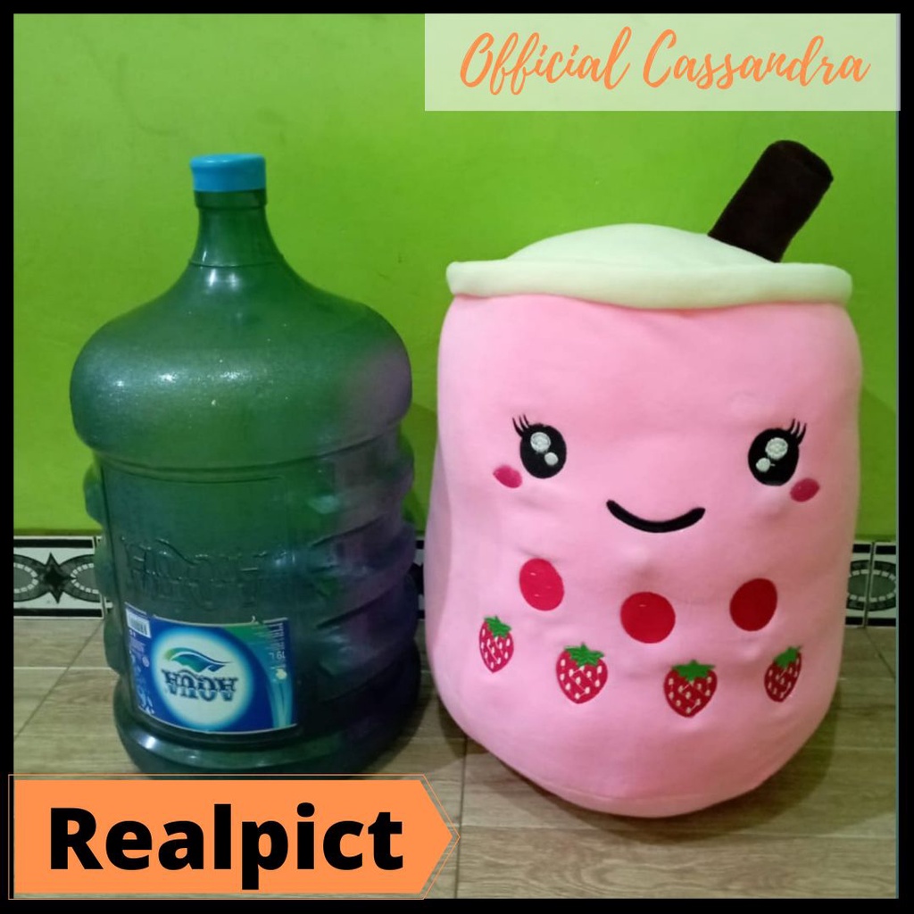 Boneka Boba Jumbo Mainan Bubble Milk Tea