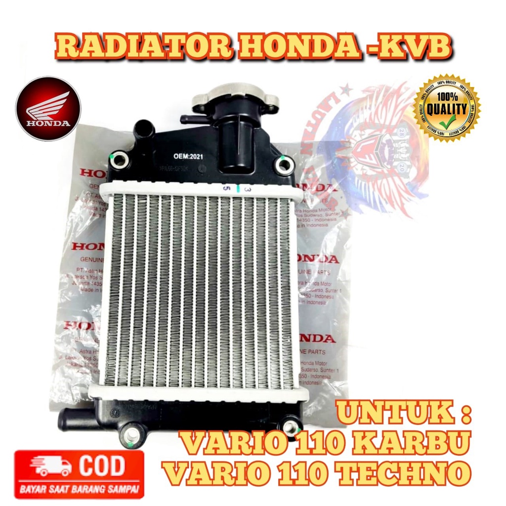 ORI RADIATOR HONDA KVB VARIO 110 KARBU VARIO 110 TECHNO ORIGINAL 110 TECHNO PENDINGIN MESIN MOTOR