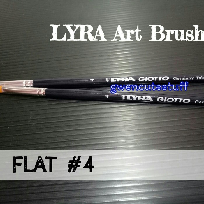 

Spesial Lyrab04F Lyra Art Brush Flat 4/ Kuas Lukis No.4 Flat Trendi