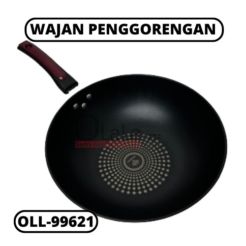 WAJAN PENGGORENGAN TEFLON STAINLESS STEEL ANTI LENGKET OLL-99621