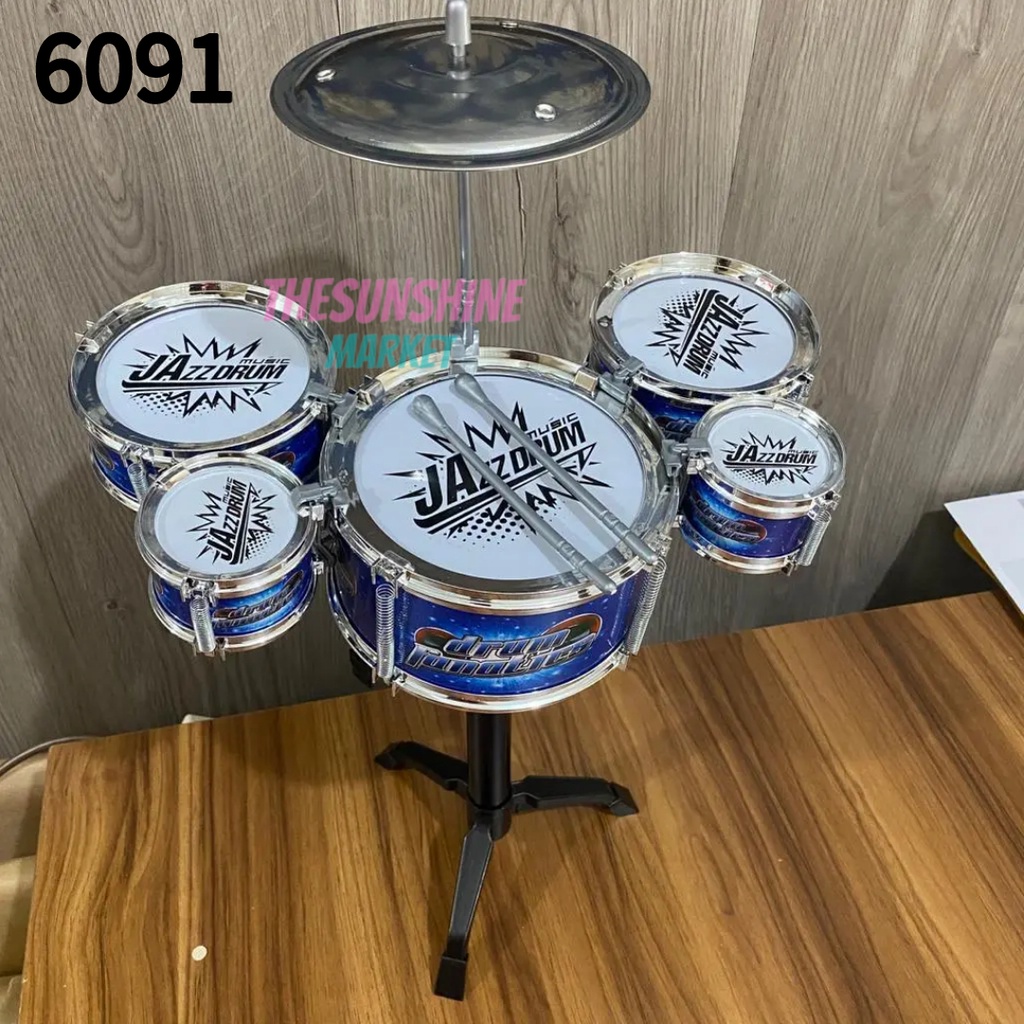 ( Thesunshine Market ) Mainan Drum Jazz / Jazz Drum Set / Jazz Dum Anak Anak / Mainan Drum
