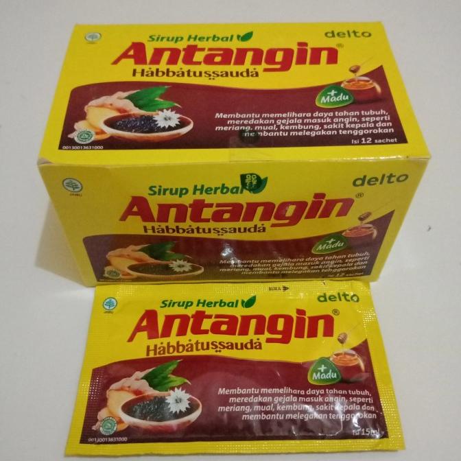 

Antangin Habbatussauda Sirup Herbal isi 12 sachet/Box HRG DISKON