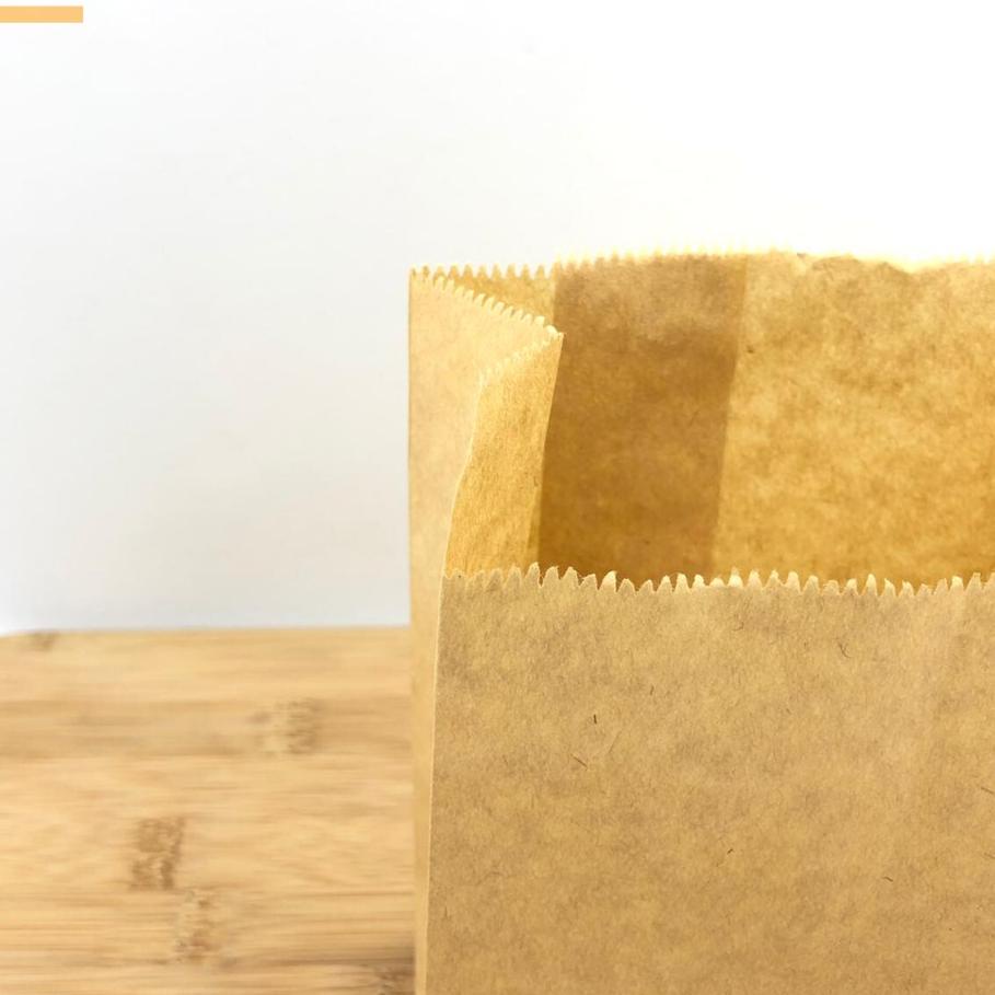 

Recomend !! 100 Pcs Paper Bag / Kantong Kertas S+ - Kantong Roti / Fried Chicken / Snack オ