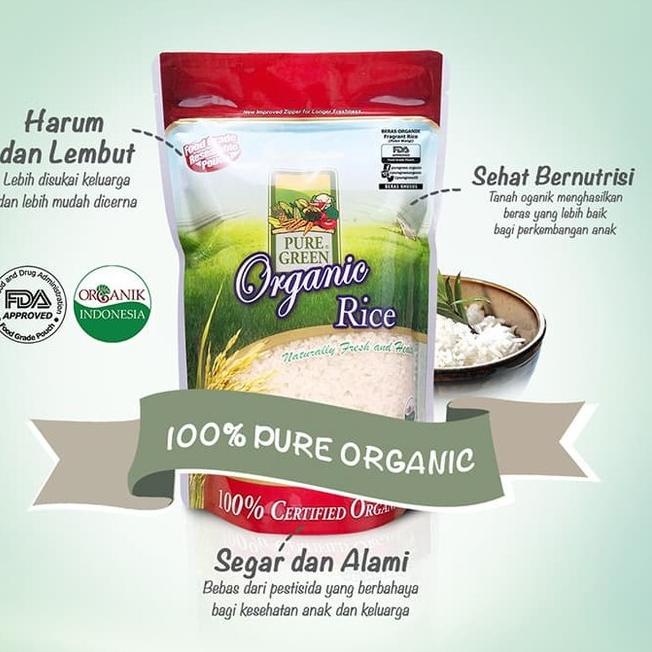 

idL1x1W--Beras Organik Pure Green Kombinasi Merah Putih Mixed Rice (1kg)