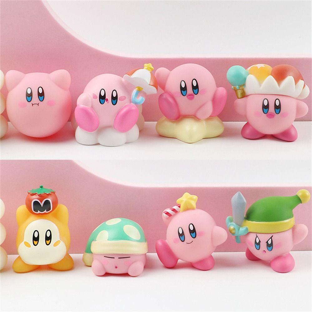 Needway  Kirby Figure Hadiah Natal Mini Pink Waddle Dee Collection Kartun Anime Figure