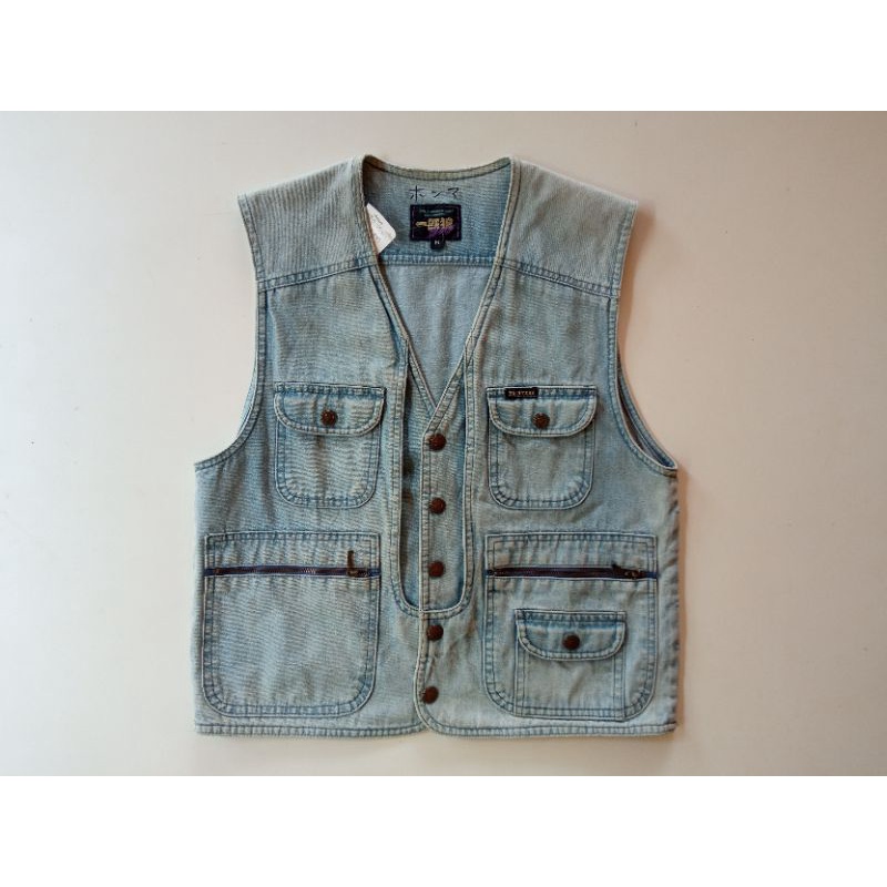 vest denim multipocket / vest techtical second / rompi second