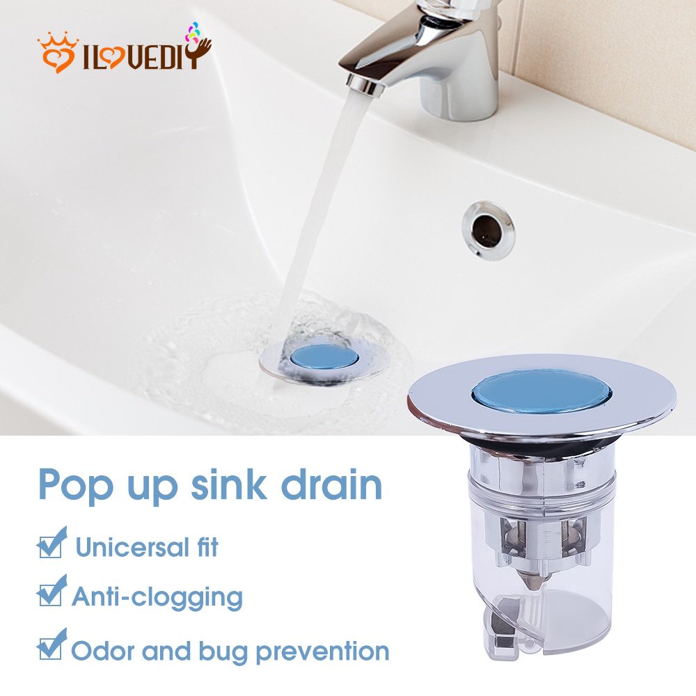 Plug Filter Pengering Wastafel Dapur / Kamar Mandi Anti Sumbat Bisa Dilepas