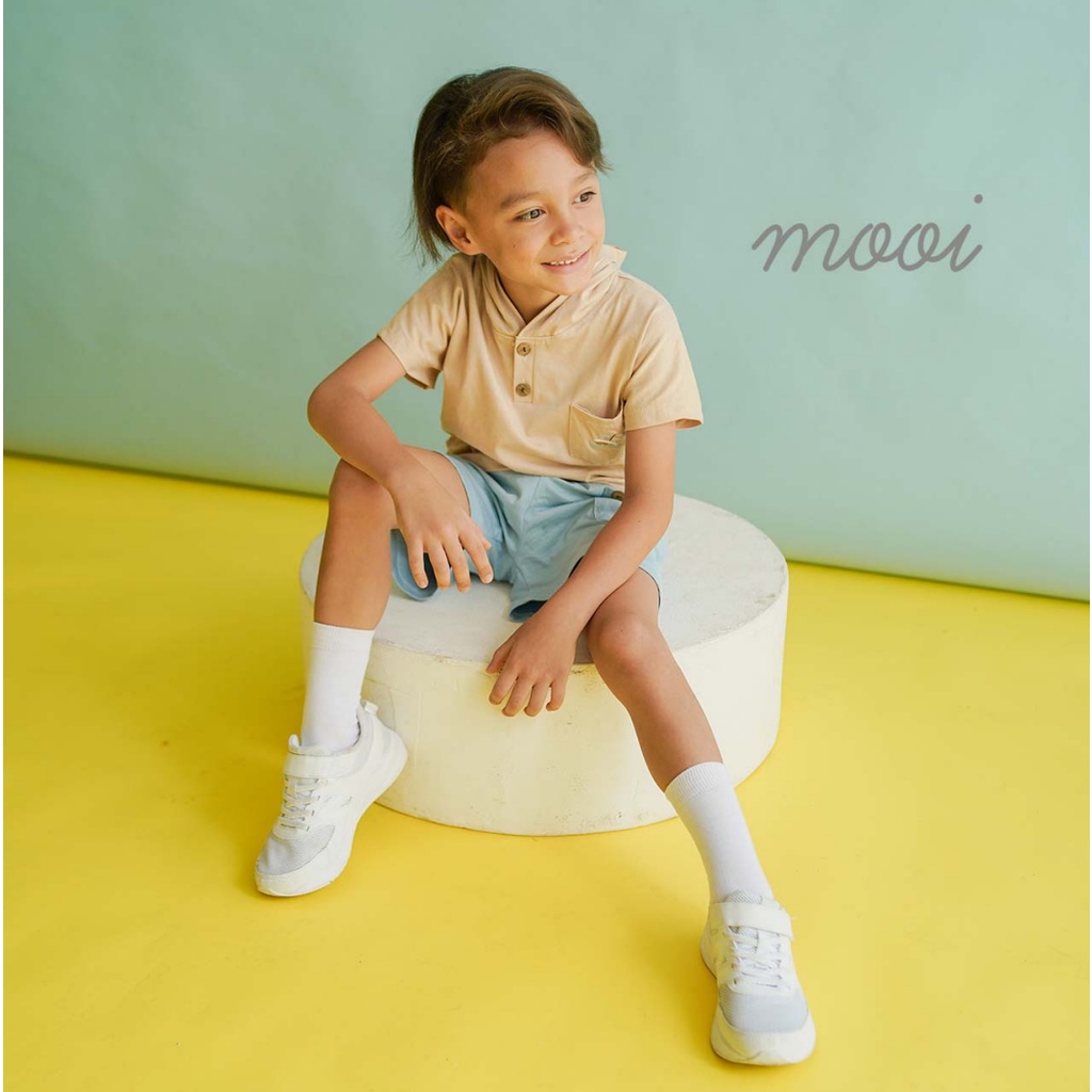 Mooi Ken-Zo Top 1-5 Tahun Atasan Hoodie Pendek Anak Unisex P10 CBKS