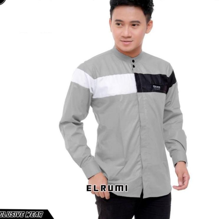 Telah Hadir.. Koko Qynang - Baju Koko Putih - Baju Putih - Koko Pria - Koko Jiester - Muslim Pria - 