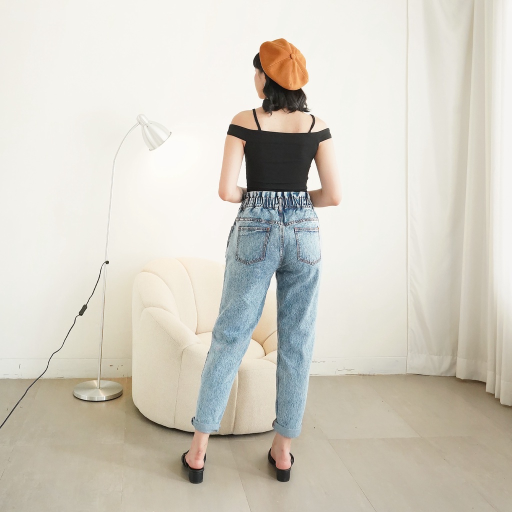 Korean Sabrina Top Wanita Tank Crop Top Korea Style 217