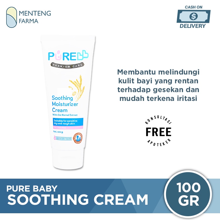 Pure Baby Soothing Moisturizer Cream - Krim Pelembab Kulit Bayi