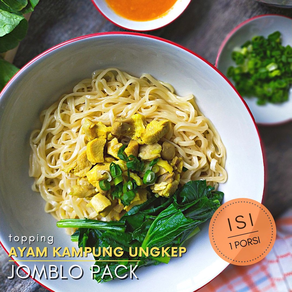 

Mie Ayam Kampung Ungkep | 1 Porsi | Tanpa MSG | Tanpa Pengawet | Paket Jomblo