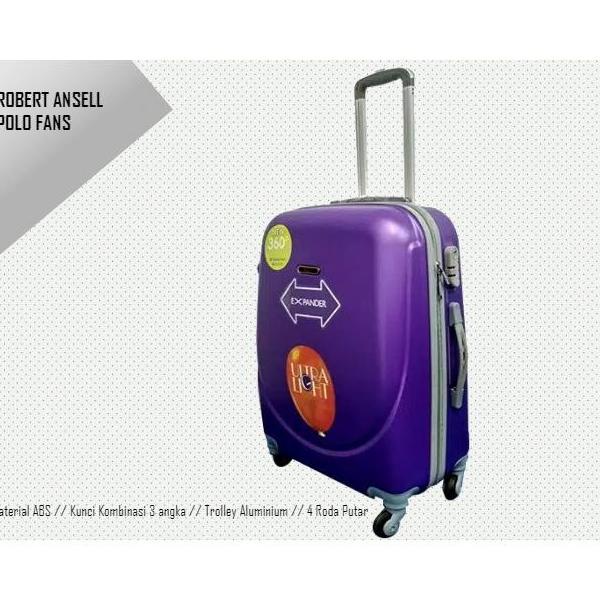 Tas Koper Travel Fiber Murah Roda 4 Ukuran 24"Inch Robert Ansell Abs Merryjaya04