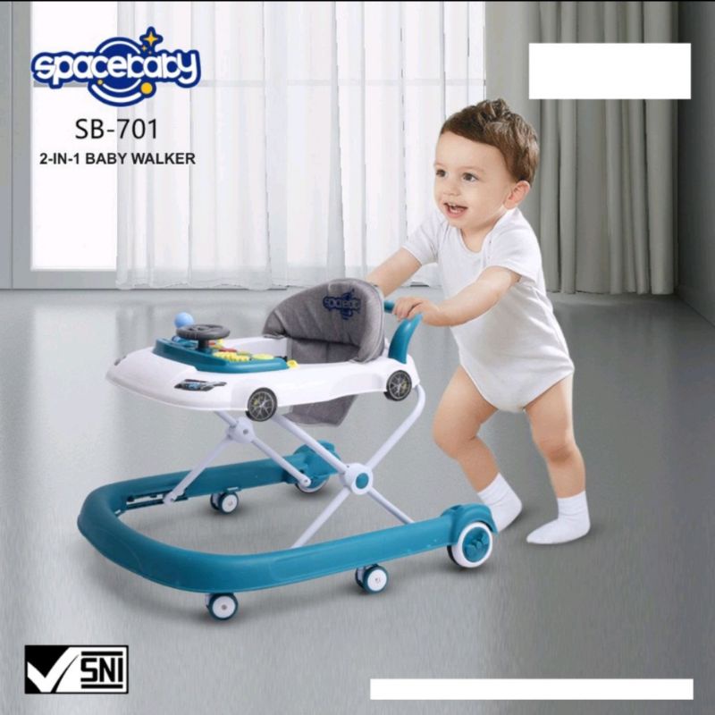 Baby Walker Space Baby Sb 701 2 in 1 Music Trainer Mode Walker Mode