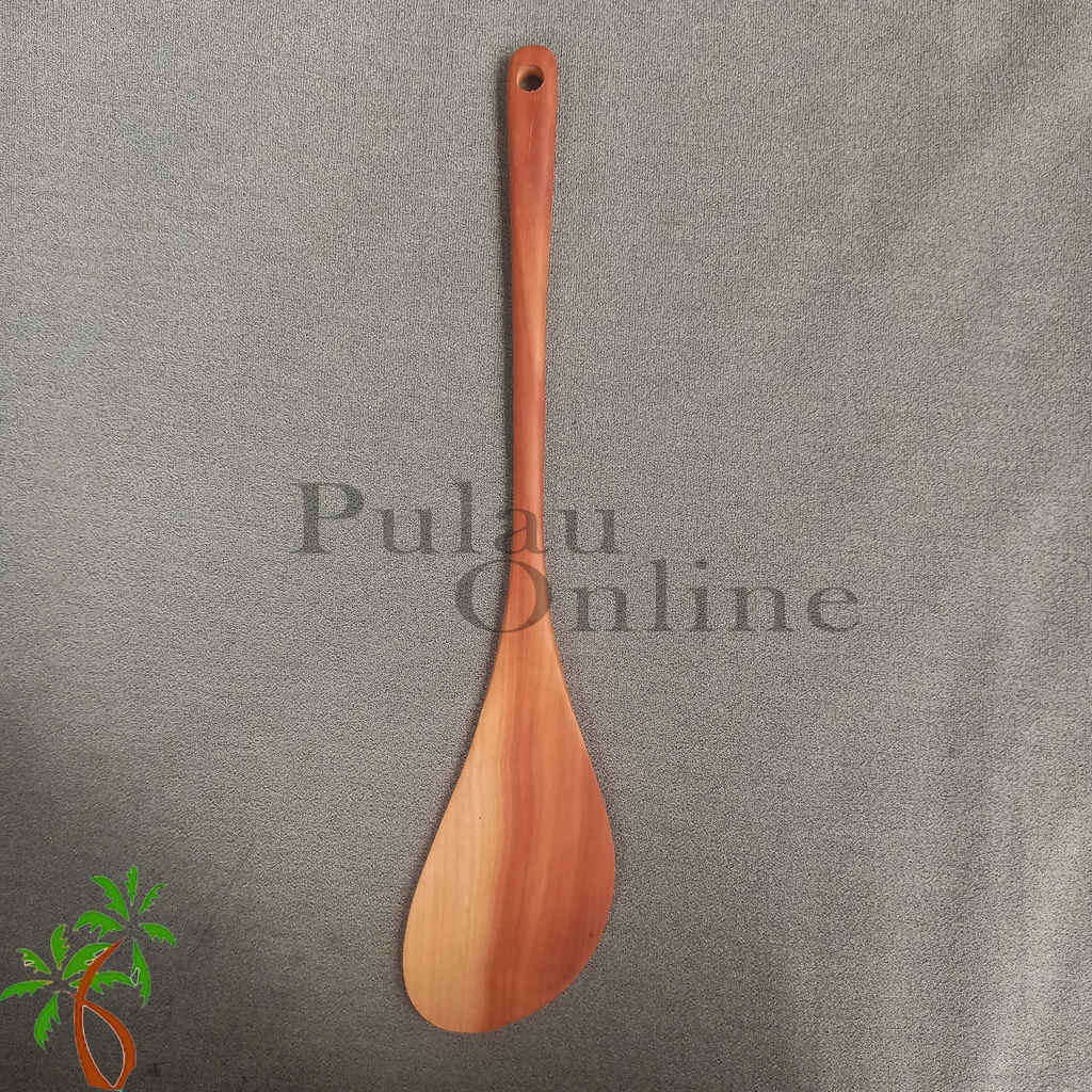 Spatula Kayu Lengkung Sawo 35 cm - Sutil Kayu Krisna