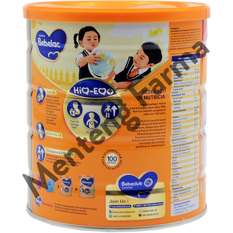 Bebelac 3 Vanila Susu Pertumbuhan Bubuk 800 Gr