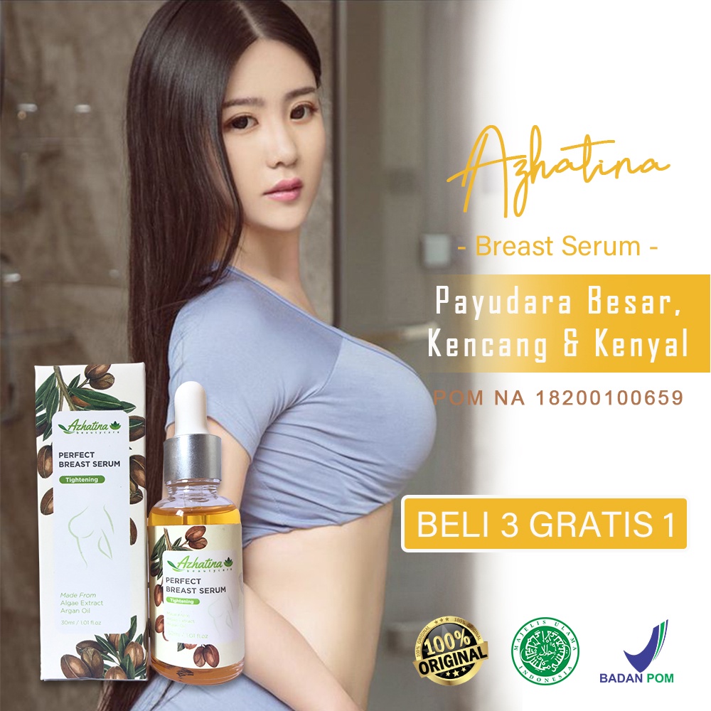 Obat Pembesar Payudara Azhatina Breast Cream Pembesar Payudara Permanen Pengencang Payudara-Azhatina