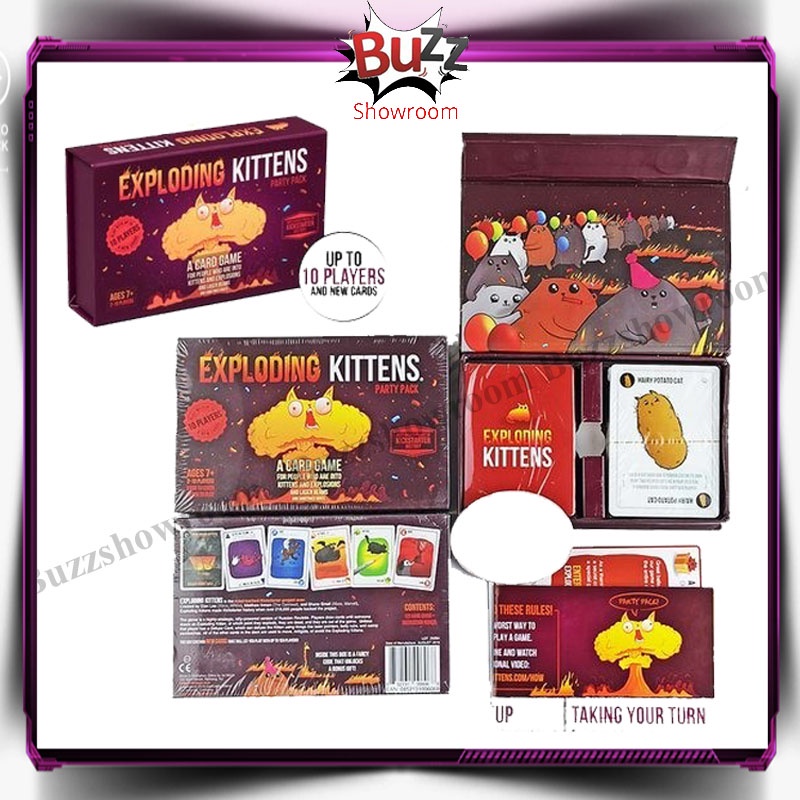 Exploding Kittens: Party Pack Kitten Board Game Card Games