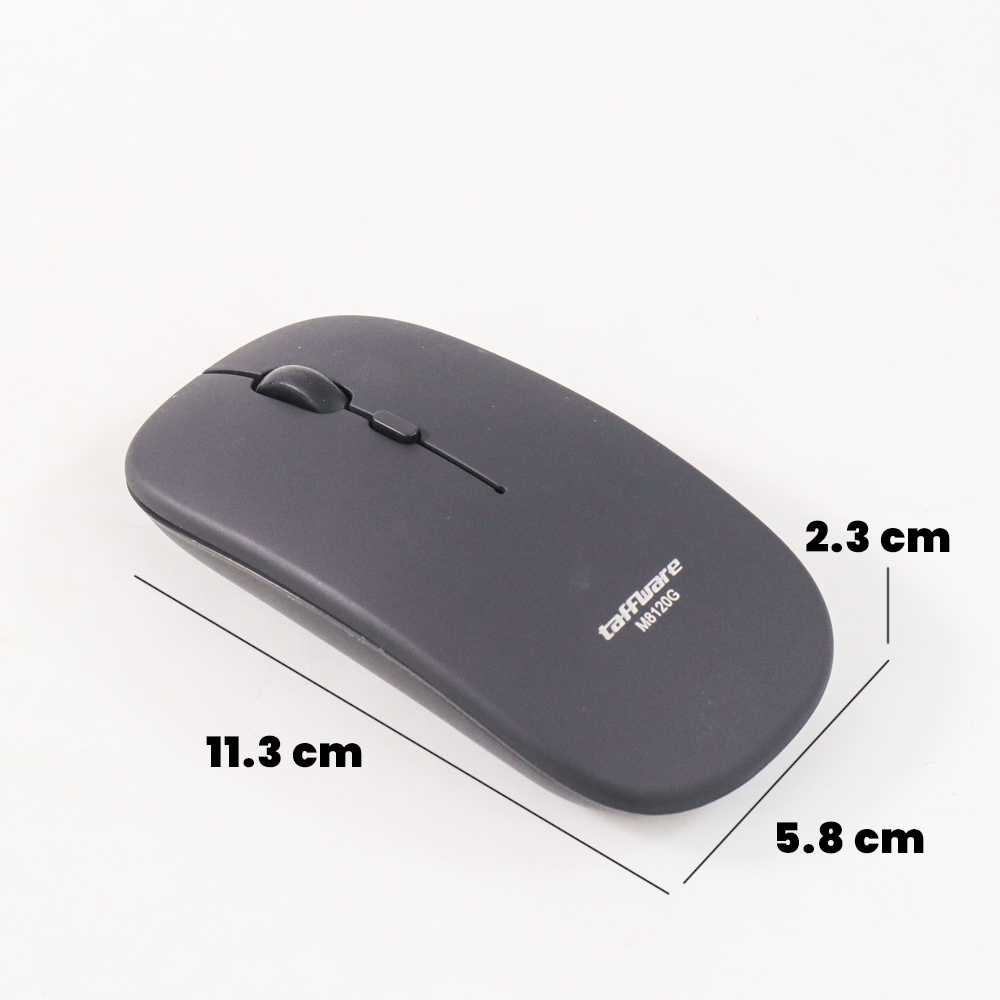 Mouse Bluetooth 5.2 &amp; Wireless 2.4G Slim Rechargeable Bisa Di Cas - M8120G