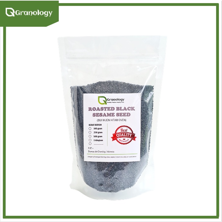 Wijen Hitam Panggang / Roasted Black Sesame Seed 500 gram