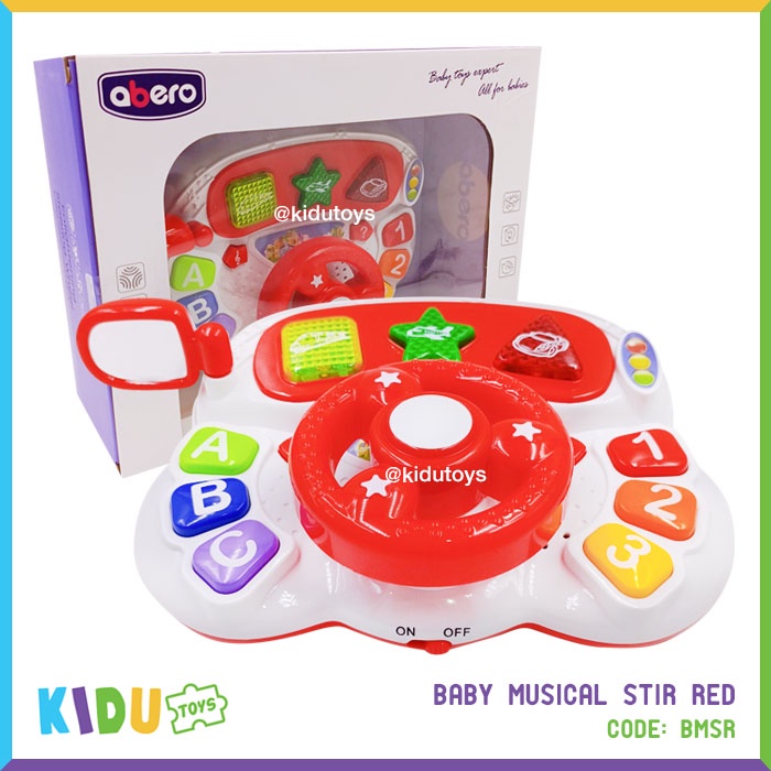 Mainan Anak Baby Musical Stir Blue Red Kidu Toys