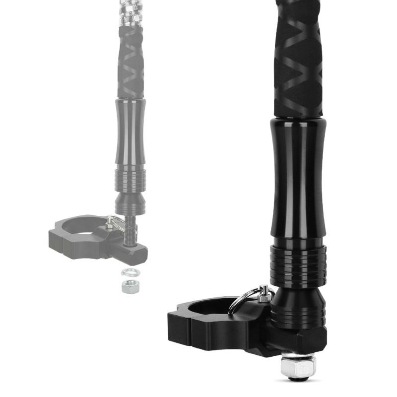 Bracket Dudukan Lampu Cambuk LED 1.75 &quot;Ke 2&quot; Untuk UTV ATV 4WD