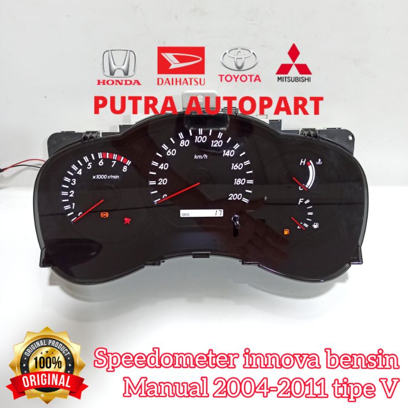 speedometer  innova bensin tipe v 2004 - 2011 original